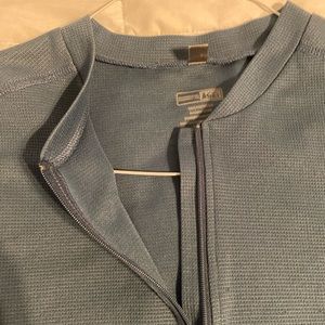 Medium REI blue quarter zip outdoor athletic wear tee